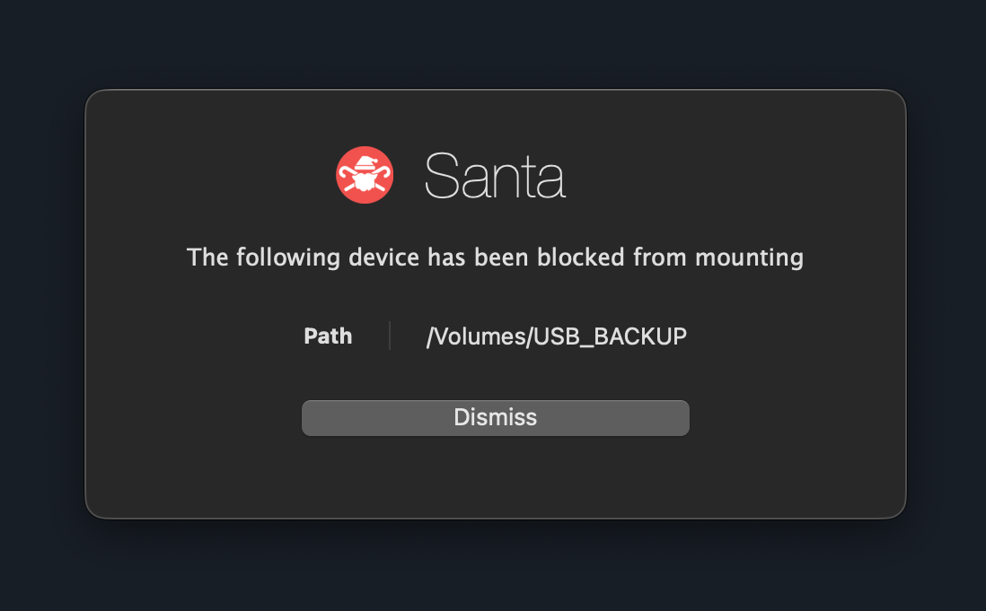 Workshop removable media blocking dashboard