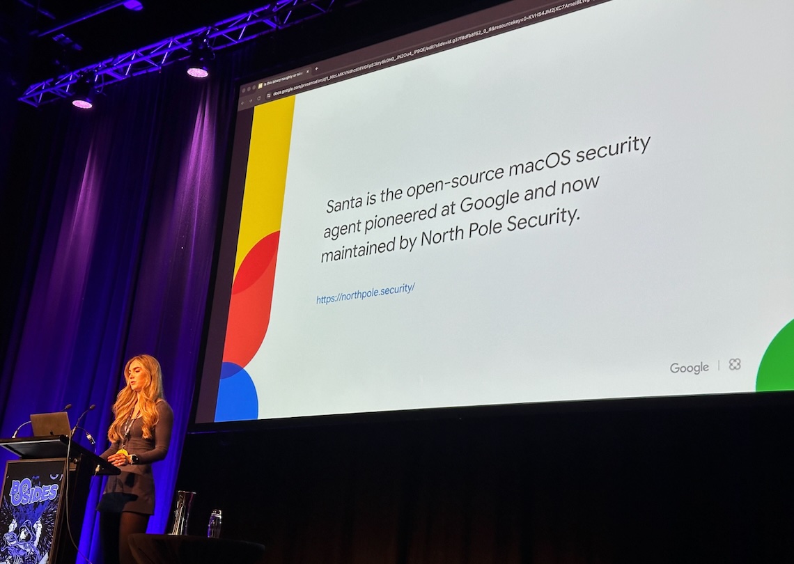 Kristin Smith presenting at BSides Canberra